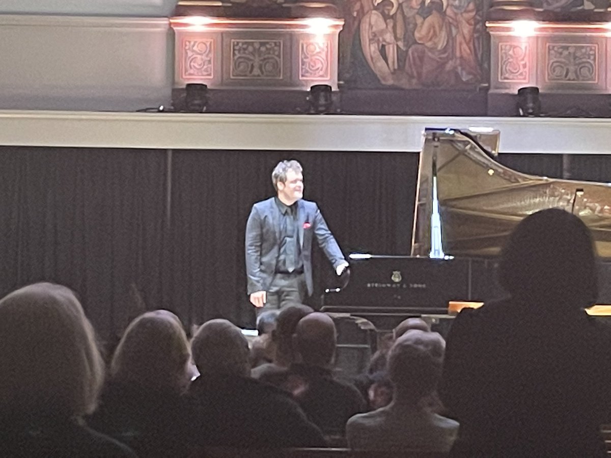 Stunning concert this evening @stgeorgesbris from @grosvenorpiano. Luxuriant Ravel Jeaux d’Eau reminding me of happy holidays on Basque coast and bravura La Valse. Such nuanced and luminous playing, often powerful, often delicate. Bravissimo Benjamin! 👏