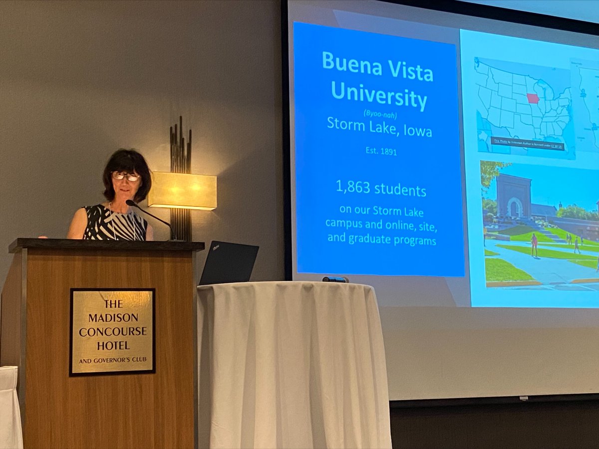 Preservica's tweet photo. [Event 📸: #macmadison2022] A great session with Joan Curbow, Reference Librarian and Archivist at Buena Vista University sharing tips on how to get stakeholders interested in supporting #digialpreservation: https://t.co/Tl7m86Sgmw

@MidwestArchives @BuenaVistaUniv 
 #Archives https://t.co/IEwNeYrcPP