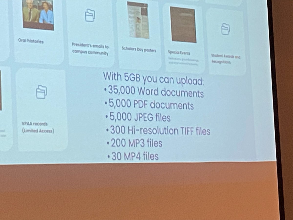 Preservica's tweet photo. [Event 📸: #macmadison2022] A great session with Joan Curbow, Reference Librarian and Archivist at Buena Vista University sharing tips on how to get stakeholders interested in supporting #digialpreservation: https://t.co/Tl7m86Sgmw

@MidwestArchives @BuenaVistaUniv 
 #Archives https://t.co/IEwNeYrcPP