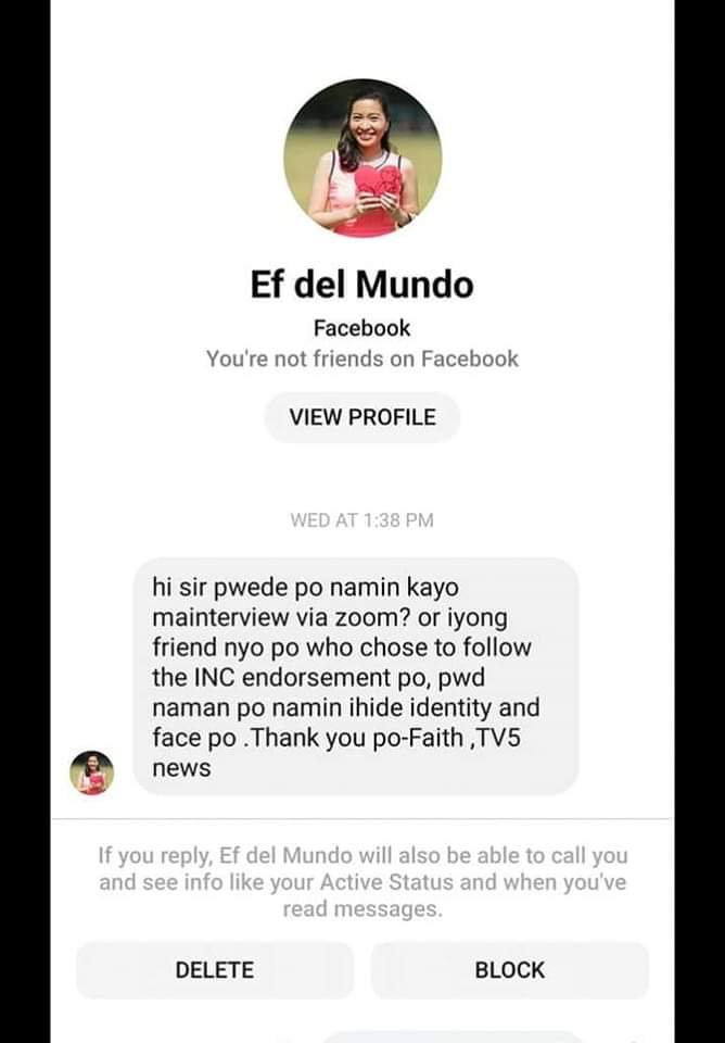 applerebenque's tweet photo. This is the reporter who did the interview!! A Reporter who wants to be famous also like the TV Network where she's working girl your wish is our command so prepare yourself and be ready!!!!😏😏😏😏

Photo source : Bro. Hercules Reyes
#BoycottFakeNews5 https://t.co/9SPMFUY5Sc