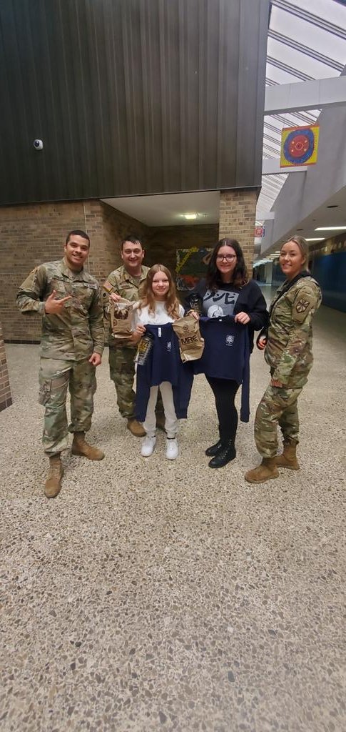 MsMurrayWWT's tweet photo. Military MRE Cooking Challenge - Championship Round!! Great job all!! Mr. G and I were both so proud!Congrats Kayla and Haylie for taking home the wooden spatula!! 
#titanpride 
@wwt_nation 
@WWTPrincipal https://t.co/zs2BYBdBFw