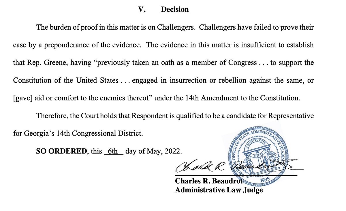 FmrRepMTG's tweet image. ACQUITTED.