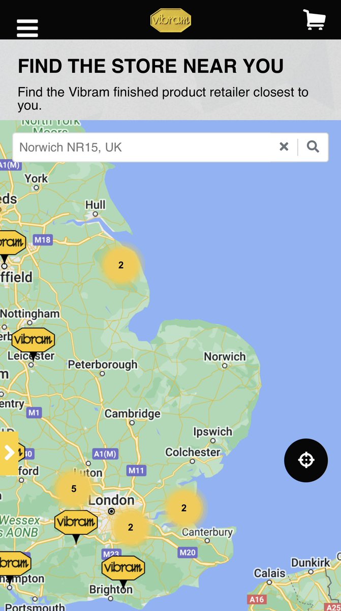 SimonJHarvey's tweet photo. Blimey @vibram, what did East Anglia do to put you off opening here? https://t.co/GWKNdK42EZ