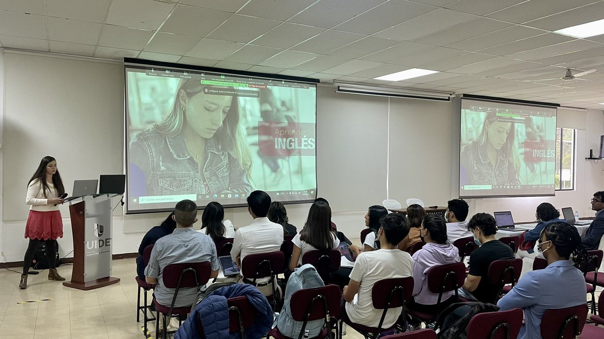 UIDE's tweet photo. AHORA | Se realiza la presentación de proyectos y premiación del Concurso Sostenibilidad e Innovación, en el que nuestros estudiantes de las sedes @UIDEGuayaquil, #UIDELoja y la matriz #Quito, podrán obtener dos becas UIDE-CINTANA para viajar al short-term program en @ASU 🇺🇸. https://t.co/1nuflSi9a8