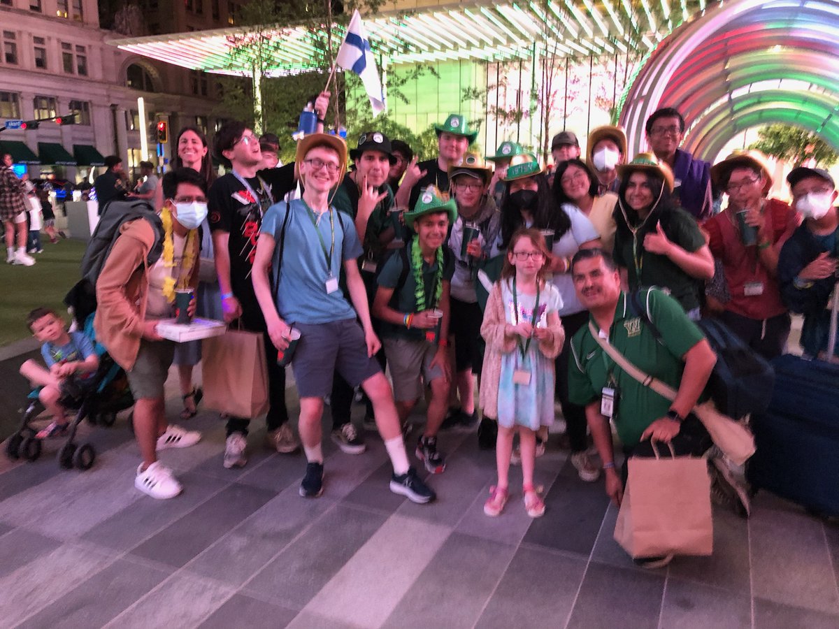 Woodbridge enjoying Cinconde Mayo before a tough day of competing at VEX worlds+