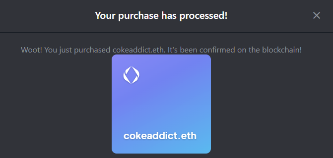 CamCamCrypto's tweet photo. I just bought a ENS domain off opensea but how tf do I set this shit to my wallet address https://t.co/RrmoW3H5Vc