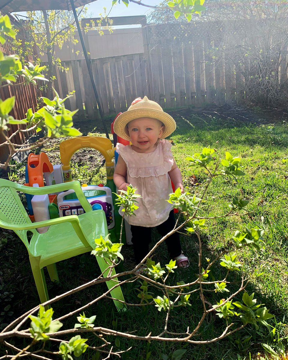 Fabulosaurusrex's tweet photo. A beauty day with this gorgeous little monkey #ottawa #backyardlovin #lastdayathome #sunshinebaby https://t.co/UPZ2V1kq7s