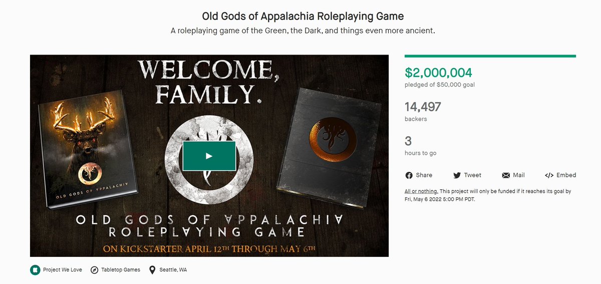 MonteCookGames's tweet photo. ...we don't even know what to say. Family... thank you! https://t.co/9oS96aAQ8w