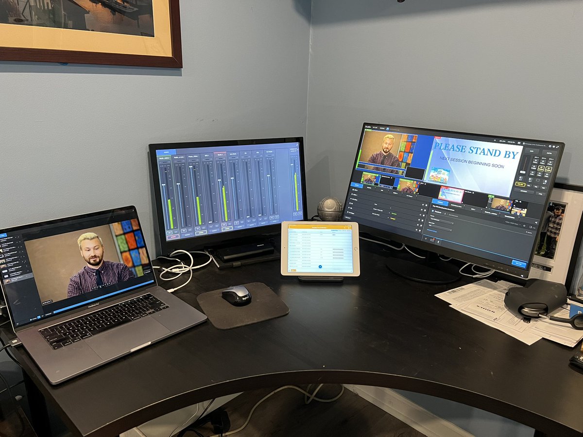 Livestream setup an upcoming statewide conference.