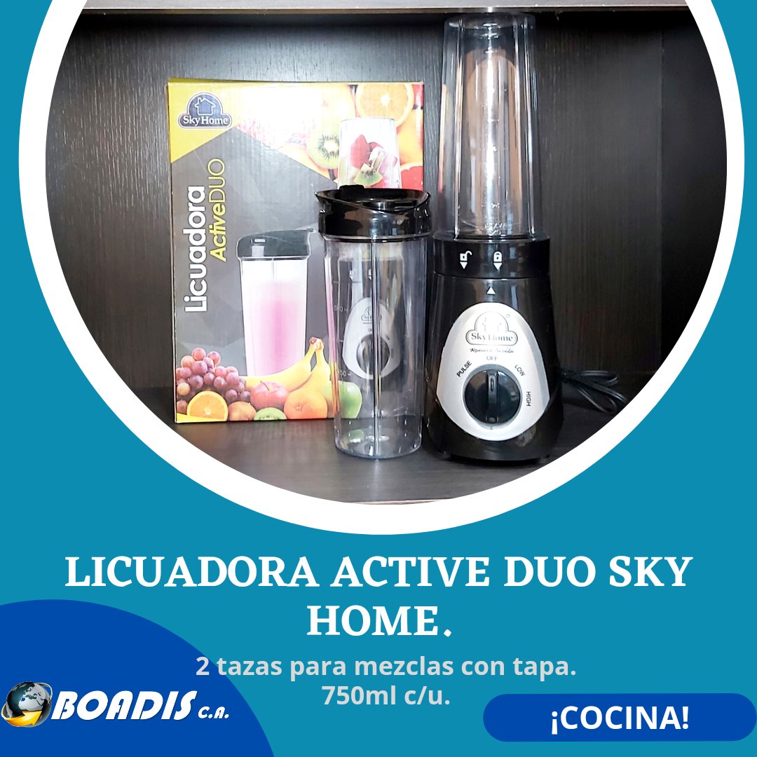 boadisca's tweet photo. Licuadora Active Duo SKY Home, disponible para que le regales a mamá en su día tan especial..
.
#licuadoractive #duo #SkyHome #disponibilidadinmediata #paramama #somosdistribuidores #pzo #venezuela https://t.co/WVD4ZkDGLS