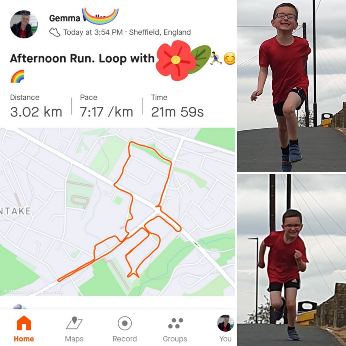 gembo236's tweet photo. HW on his run this afternoon after school. He did super well! Speedy Boy @IntakeSchool #Y2T #activefamily ๐๐โโ๏ธ๐ https://t.co/GelZHGwXHC