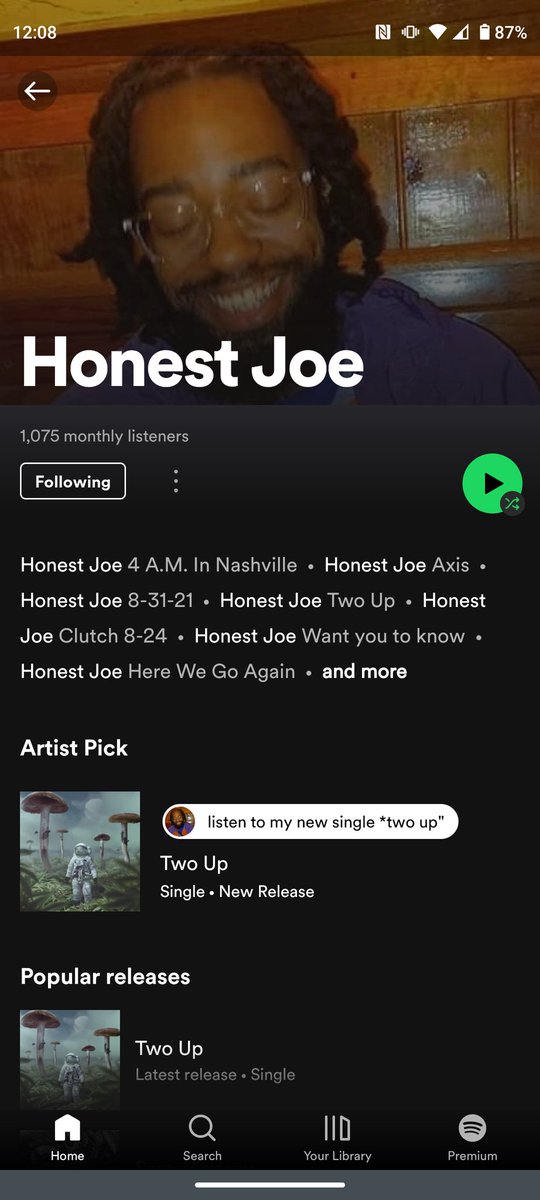HonestJoe_P5's tweet photo. Stream me Honest Joe on Spotify.
#Spotify #artist #rap #Hiphop #HonestJoe
https://t.co/2UbGKWtO8S https://t.co/AriMo4efDG