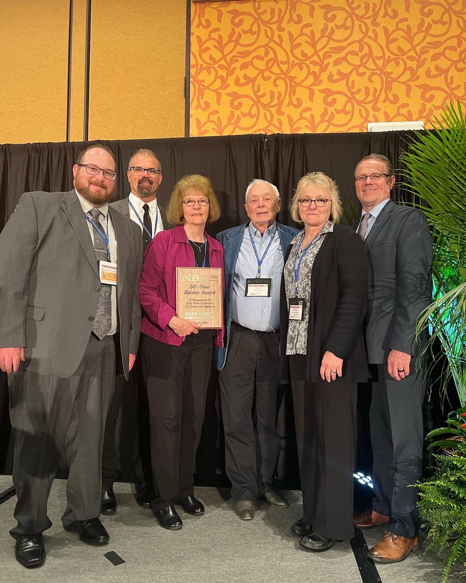 Homestead_Bank's tweet image. Lila Studley was recognized yesterday at the @nebankers Milestone Awards Luncheon in LaVista. She received a 50 Year Banker Award for her 50 years of service in commercial banking. 

Thank you, Lila, for your years of service and dedication to Homestead Bank and our customers!