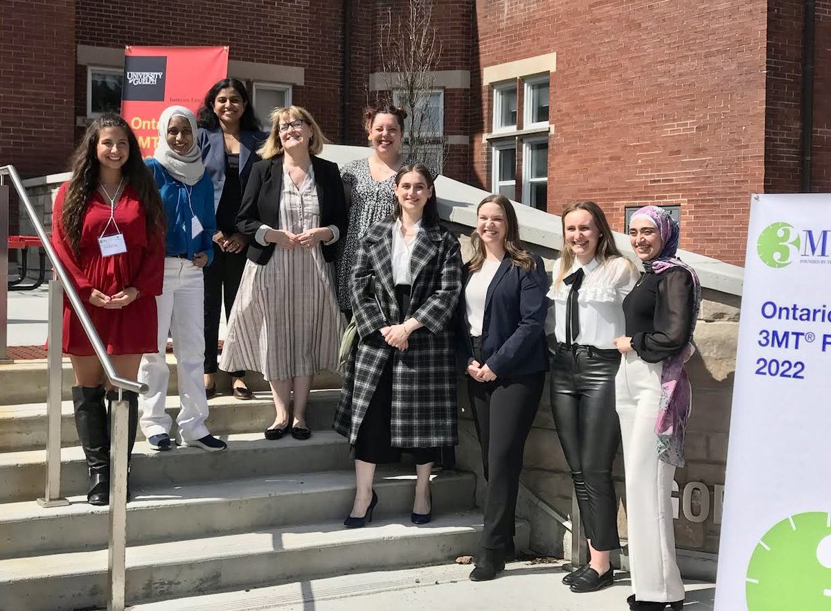 vanessaruscetta's tweet photo. Beyond grateful to have been awarded 2nd place at the Ontario Regional #3MT Finals! Big congratulations to Emmeline and Atefeh for winning 1st and 3rd 🏆 it was inspiring to see all women-led research from across the province! https://t.co/Kzg5wLrlJq