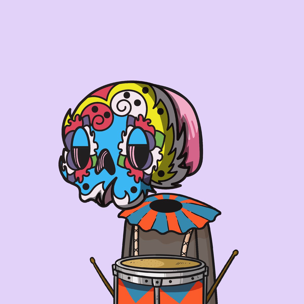YM68_'s tweet photo. Joined the @los_muertosNFT today and I am very happy !!! 
Where are my fellow muertos ? I wanna follow some 🔥 https://t.co/0AIbnB4Lm0