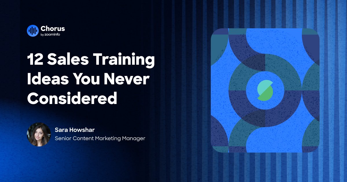 Coaching strategy landing flat with your new SDRs? Time to hit the drawing board 📝 Save these 12 tips to reinvigorate your team and accelerate crucial closings: chorus.ai/blog/12-sales-…