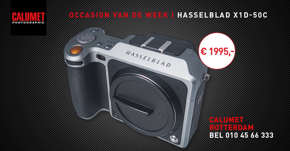 CalumetPhotoNL's tweet photo. De Occasion van de Week! De #Hasselblad X1D 50c heeft de lijnen van een klassieke Hasselblad 6x6. Hij is voor een middenformaat erg compact en ligt lekker in de hand. Meer weten of zelf vasthouden? Hij ligt in onze winkel in Rotterdam.
#calumetphotographic #fotografie https://t.co/WY8xI6LHrN
