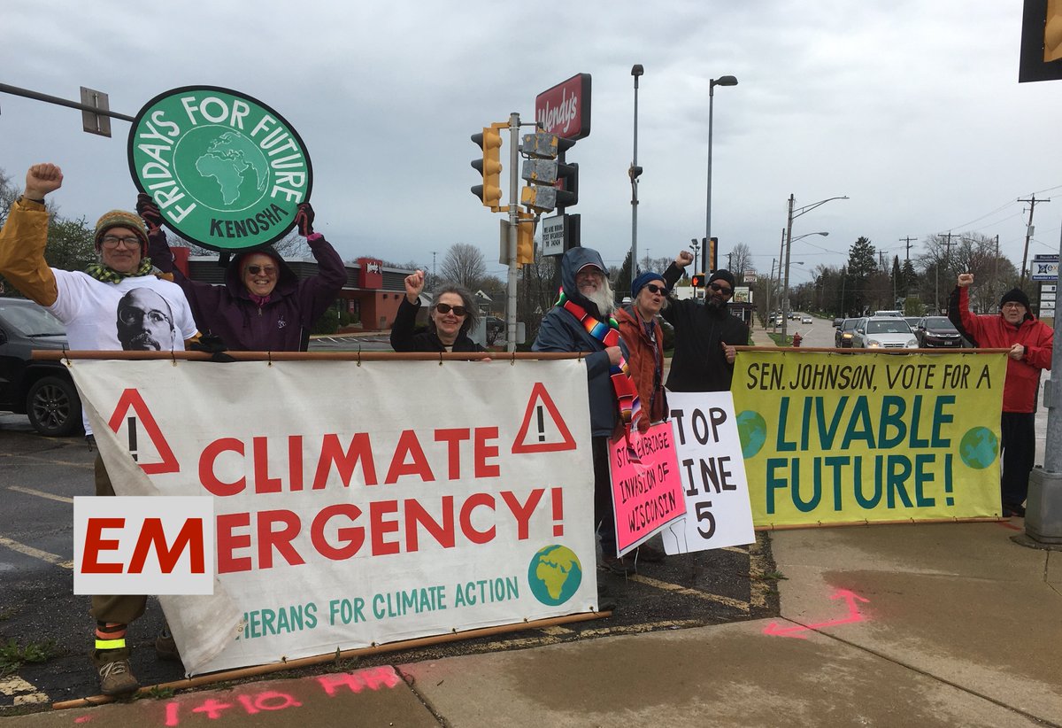 F4FKenosha's tweet photo. In this #NowOrNever moment we need @SenRonJohnson to vote for a #LivableFuture! 

We call on @POTUS to Declare a Climate State of Emergency! BOLD #ClimateAction NOW!

#FridaysForFuture #Kenosha #StopLine5 #FightForOnePointFive #ClimateActionNow @DecEmergency #WynnBruce 🙏🕯💫 https://t.co/lzg6KLi7qP