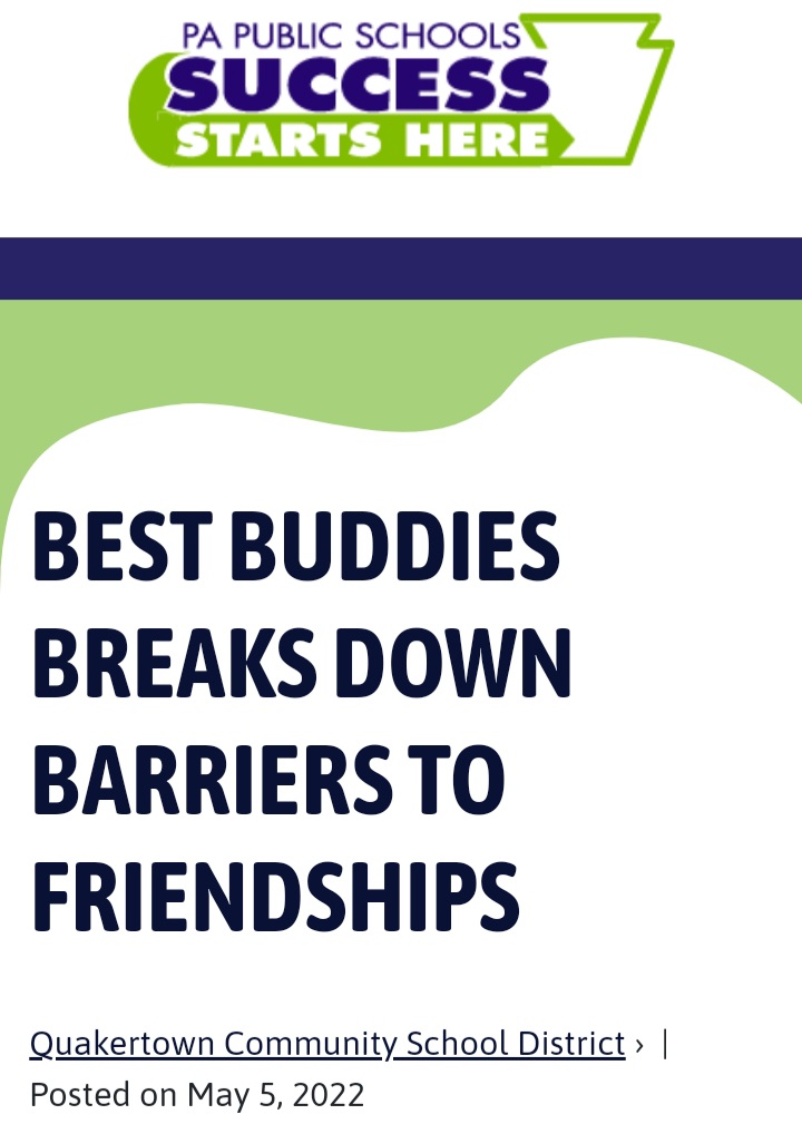The Best Buddies Club is making a big splash 🌊! 

Story:successstartshere.org/success-storie…

@BillHarner <a href="/QCSDnews/">QCSD News</a> <a href="/OfficialQCHS/">Quakertown Community High School</a> <a href="/QCHSPantherPack/">QCHS PantherPac</a>