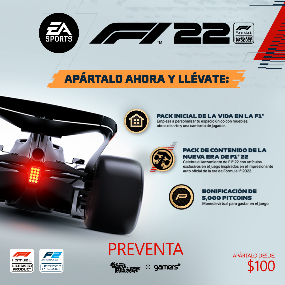 Gameplanetmx's tweet photo. ¡Aparta tu juego de la FORMULA 1 y llévate los siguientes beneficios!
Ponte al volante en una nueva temporada sobrino y compite con una gran variedad de coches en circuitos icónicos. 🏎💨
Puedes realizar tu preventa aquí: https://t.co/gCLNbRsanG
#f1videogame #f122 https://t.co/Ahi5WXugTq