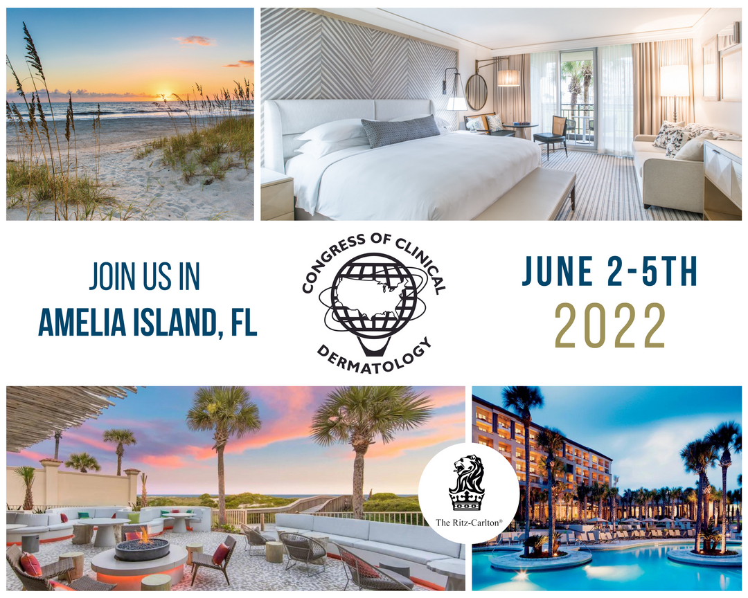 GASocietyDerm's tweet photo. Officially less than 1 month away from our 2022 Congress of Clinical Dermatology at the Ritz Carlton Amelia Island! Register here: https://t.co/UNX2GkYiAM

For additional information, visit https://t.co/coD6jbJNa0 https://t.co/eA33RS7iTE