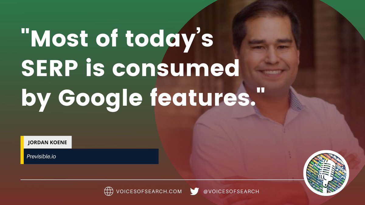 Audio content is becoming the mainstream way for consumers to access content and information.

@jtkoene, PreVisible CEO and Co-Founder, talks about how Google might handle audio SEO.

link.chtbl.com/N6t67Uln?sid=t…

#seo #search
