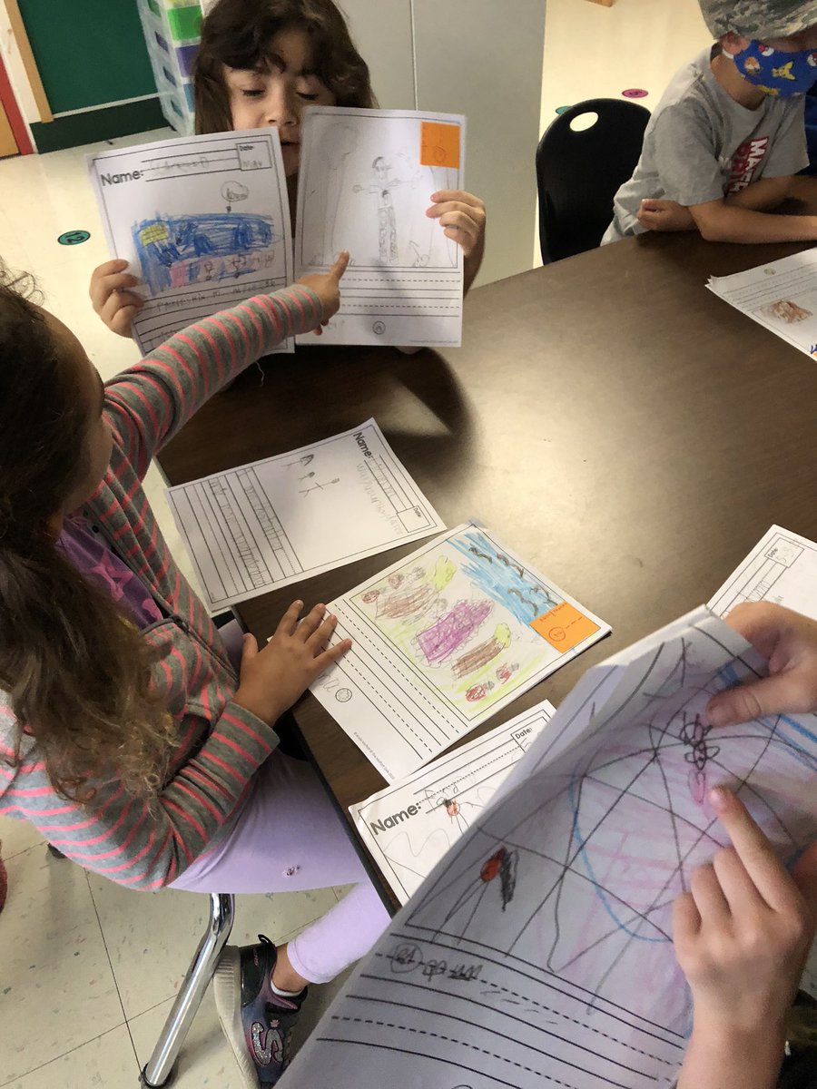 msle07's tweet photo. Comparing our beginning of the year writing sample to the end of year sample. The kids had some really great conversations with each other about how they have grown as writers. @NISDBoldt @ChristinaEscar3 @feliciamtz765 @SillerRosie https://t.co/nIDoQxUvyH