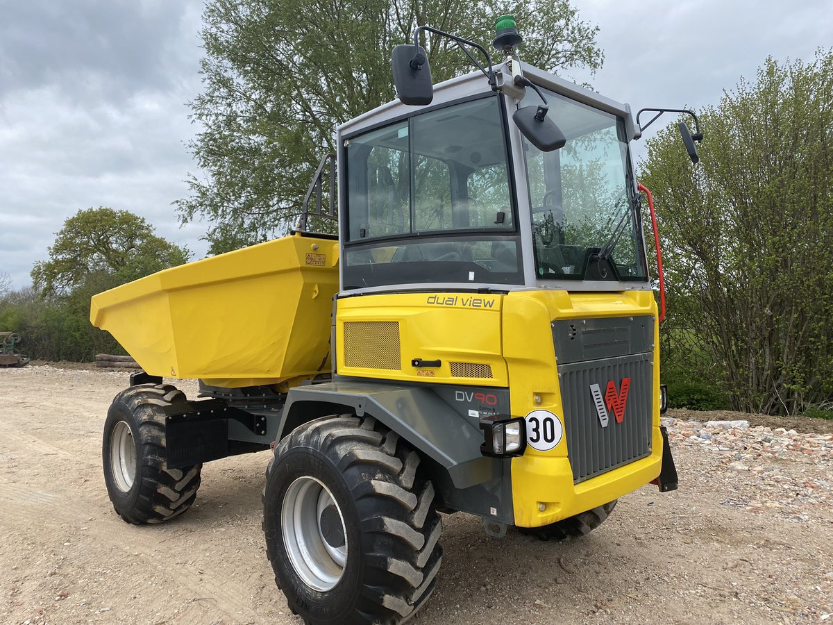Bigmackish's tweet photo. A really nice and tidy Wacker Neuson DV90 has now become available.  Dual view 9ton swivel with camera, 2020 with 1854hrs. https://t.co/I4foKOGq6O