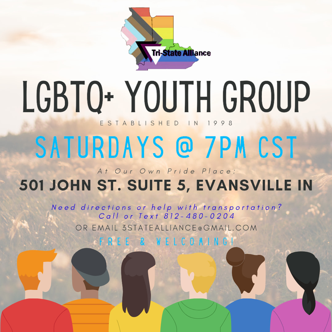 tsalgbtq's tweet photo. Tomorrow, Saturday May 7th: the longest running LGBTQ+ Youth Group in the entire Tri-State meets for free food, games, art, stories, sharing, queer library, good friends, &amp; more! #evansville #lgbtq #saygay #pride2022 #supportlgbtqyouth #evsc #evansvillein https://t.co/8tMmh0NE0r
