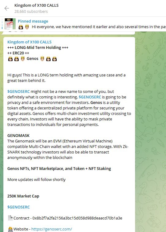 Genos ERC tweet media