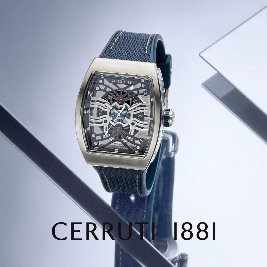 ParisGalleryME's tweet photo. Rich in details, Calliano from CERRUTI is one of the collection's strongest statement pieces. Its seethrough dial and skeleton elements are underlined by the timeless, navy blue color.
#Parisgalleryksa #Cerrutistyle #CerrutiWatch #modernity https://t.co/zXbjw9maoZ