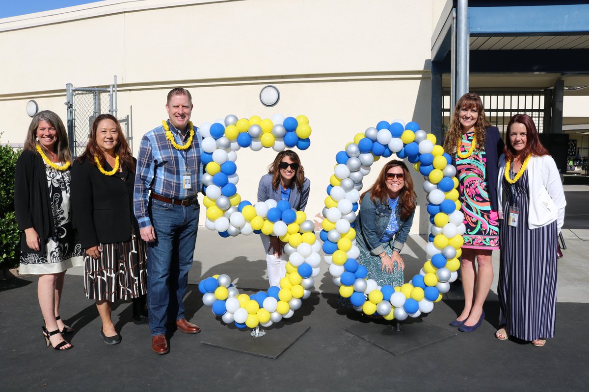 Friday, <a href="/RoadrunnersWwes/">WWESRoadrunners</a> celebrated 50 years in #PowayUnified! It was a special day filled with many special guests including former principals, staff and students. Afterwards, students took a "50" photo and guests enjoyed looking through 50 years worth of yearbooks!