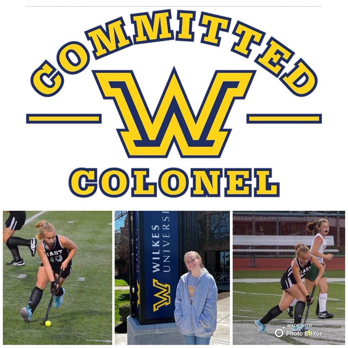 CentralPennFH's tweet photo. Congratulations to Emma Dengler (Central Dauphin East High School/2023) who has committed to continue her academic and athletic career at education at Wilkes University πππ
We are #cpfh proud of you!
@WilkesFh https://t.co/vjMkncRYqy