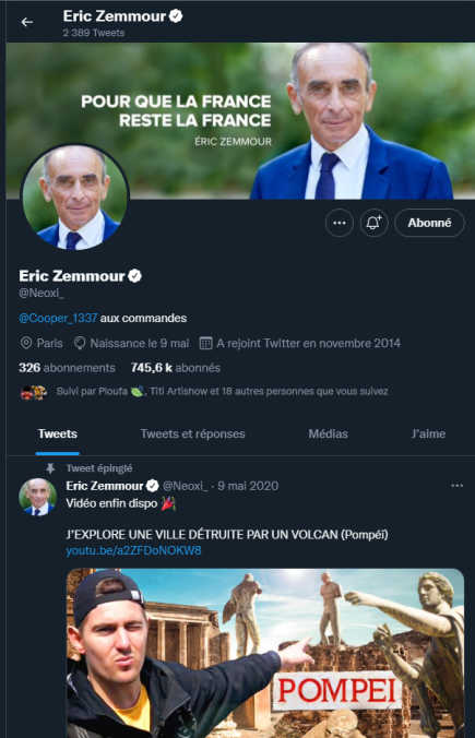 SandakiSurLeWeb's tweet photo. 📡| Le vendredi 06 Mai 2022 vers 23h @Neoxi_ s'est fait hack sa chaine, coup dur :/
#hack #neoxi #zemmour https://t.co/vgbFCLlyng