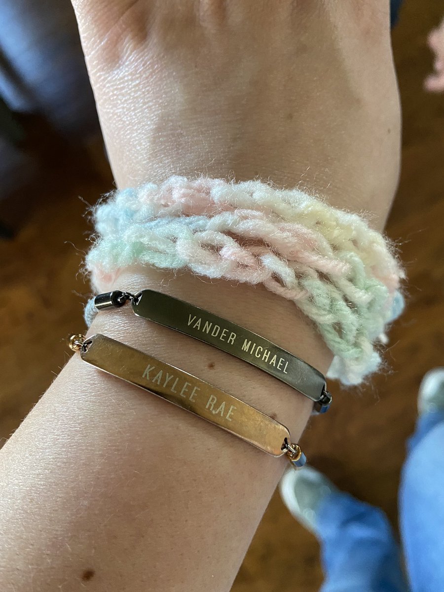 Final day for Styled by a Child for <a href="/NDWomensNetwork/">ND Women's Network</a> - outfit and knit bracelet courtesy my son 🥰. Help me reach $600!! secure.givelively.org//donate/north-…
