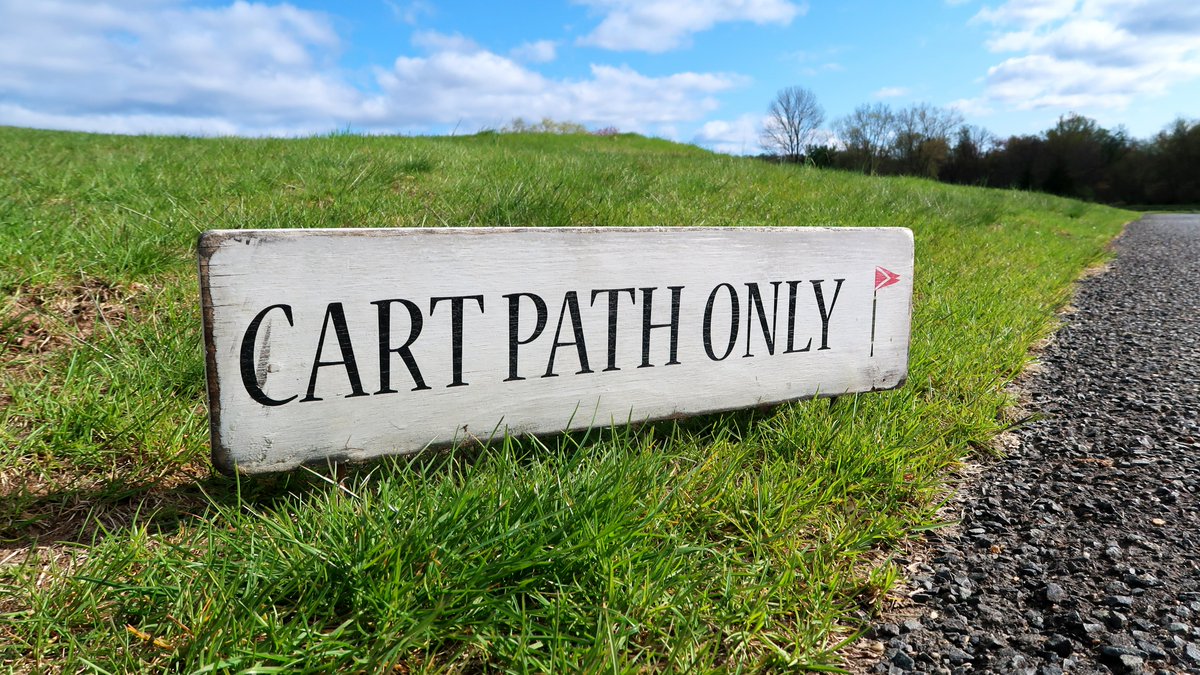 USGAGrnSection's tweet photo. Cart restrictions are never popular, but golf carts can cause serious damage if they’re driven on a course at the wrong time ➡️https://t.co/TfZK7GGw6G https://t.co/1mVbrvoLer