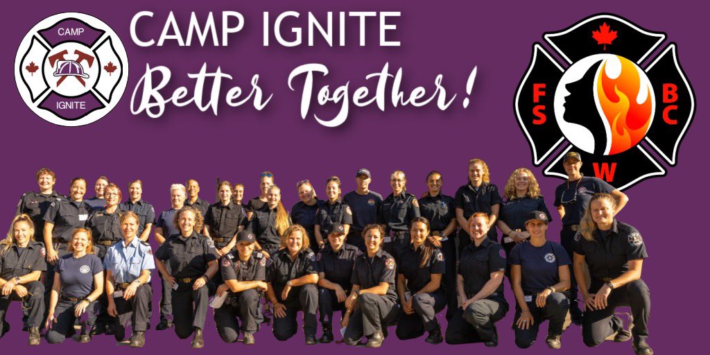 Camp Ignite is excited support Fire Service Women BC and the launch of their website and membership program. Visit FSWBC.ca for details on how you can be part of a group building a better fire service for all! #inclusive #jointoday #fswbc #bettertogether #forall