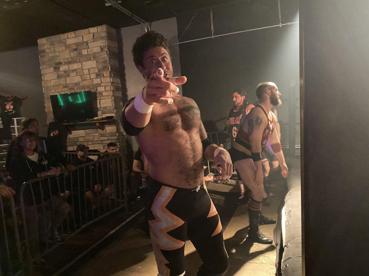 WrestlingCheers's tweet photo. #AIWDeMayo
@WesBarkley says “Never forget that The Rip City Shooters are the 2021 Wrestling Cheers Tag Team of the Year!” https://t.co/qSUg3fQxWB