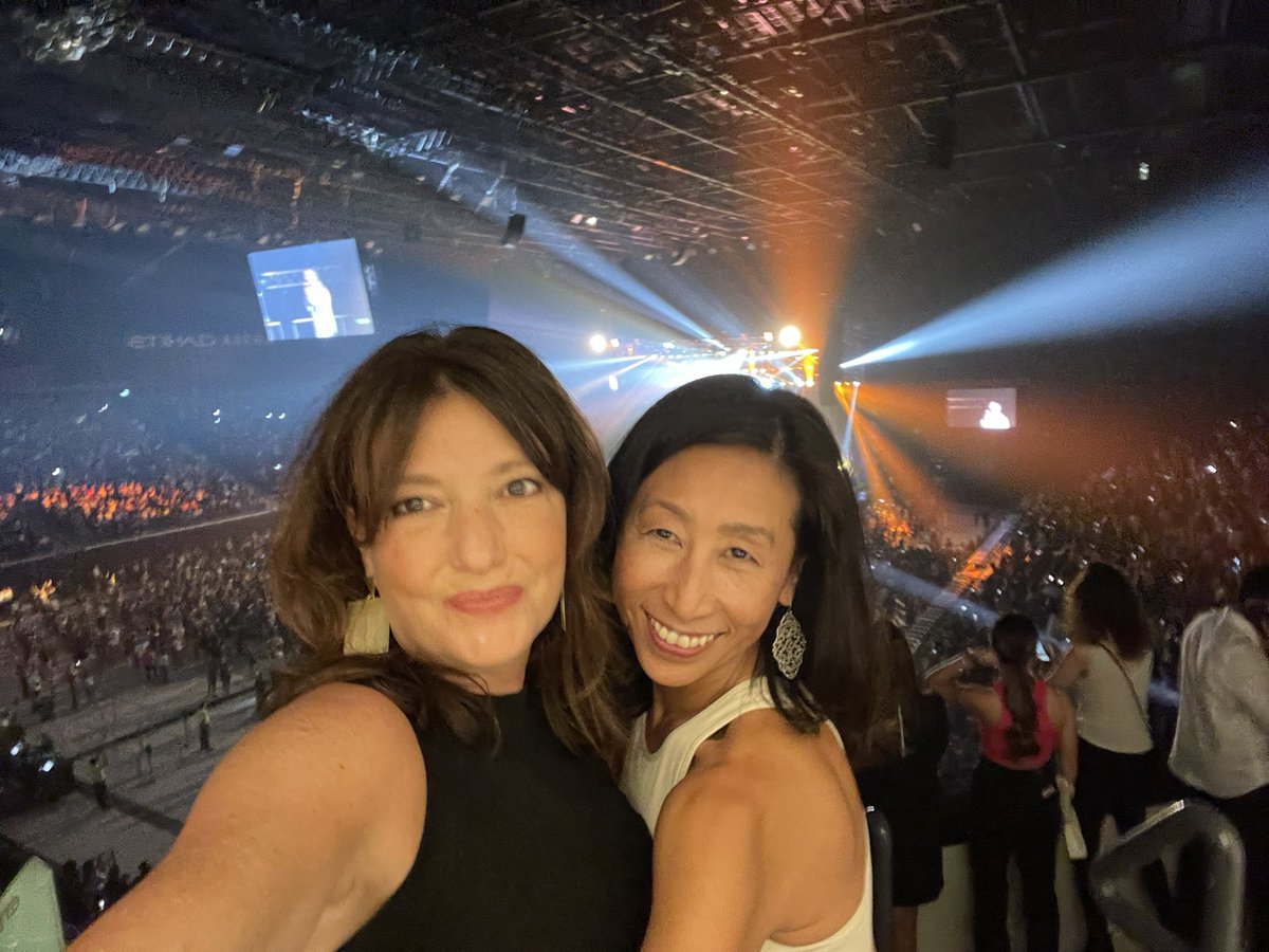 MarcyGrossman's tweet photo. “Shabbat Shalom, Adam Levine!” And other things overheard at the Etihad Arena tonight. Gratitude to @zaedmaqbool and the “Canadian Mafia” @LiveNationME for the awesome event. Live music!!! https://t.co/8vRNObb8xP
