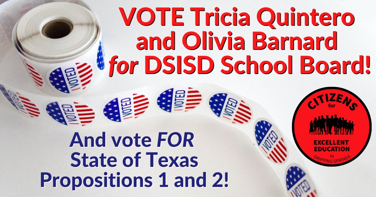 Excellent Education in Dripping Springs on Twitter "👍 Vote Tricia