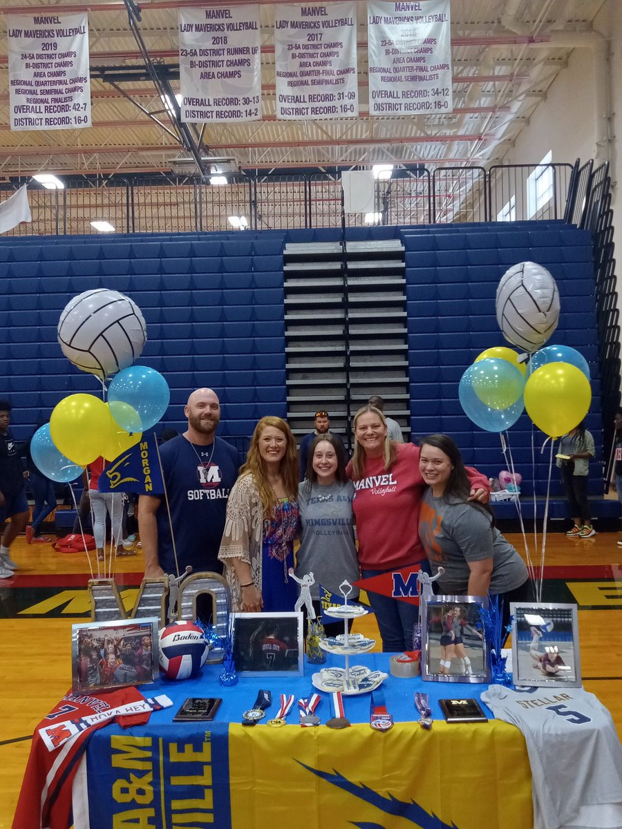 ManvelVBall's tweet photo. We were so happy to be able to celebrate our girl Morgan Sellers and congratulate her as she signed today to attend University of A&amp;M Kingsville!!! We are so proud of the player and individual you have become. We look forward to watching you play next year! https://t.co/aXr8NpHfO7
