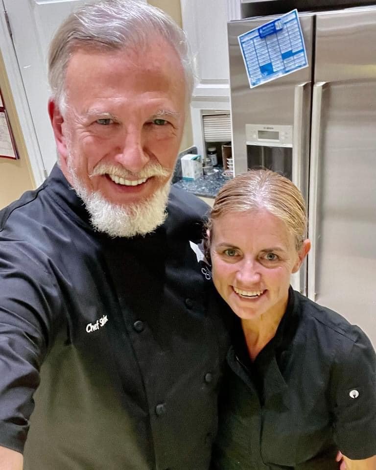 chefsilverfox's tweet photo. Chef Alex Silverfox with Sous Chef Tonya Madden preparing for an executive dinner engagement at Harbour Ridge Country Club, Stuart Florida. 
https://t.co/VJDSMmQmxJ https://t.co/krOuqAlPw1
#chefsilverfox #chef #souschef #cookbook #food #cooking #foodphotography #recipe #foodblog https://t.co/hCUKo9Lbda