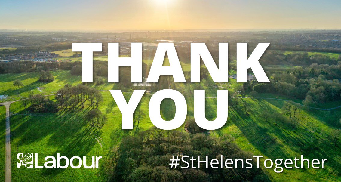 Thank you to the hundreds of Haydock residents who voted Labour in the elections this week 🙏

Sadly it wasn’t to be, but we are so grateful to everyone for their support 🙌

#OnYourSide🌹