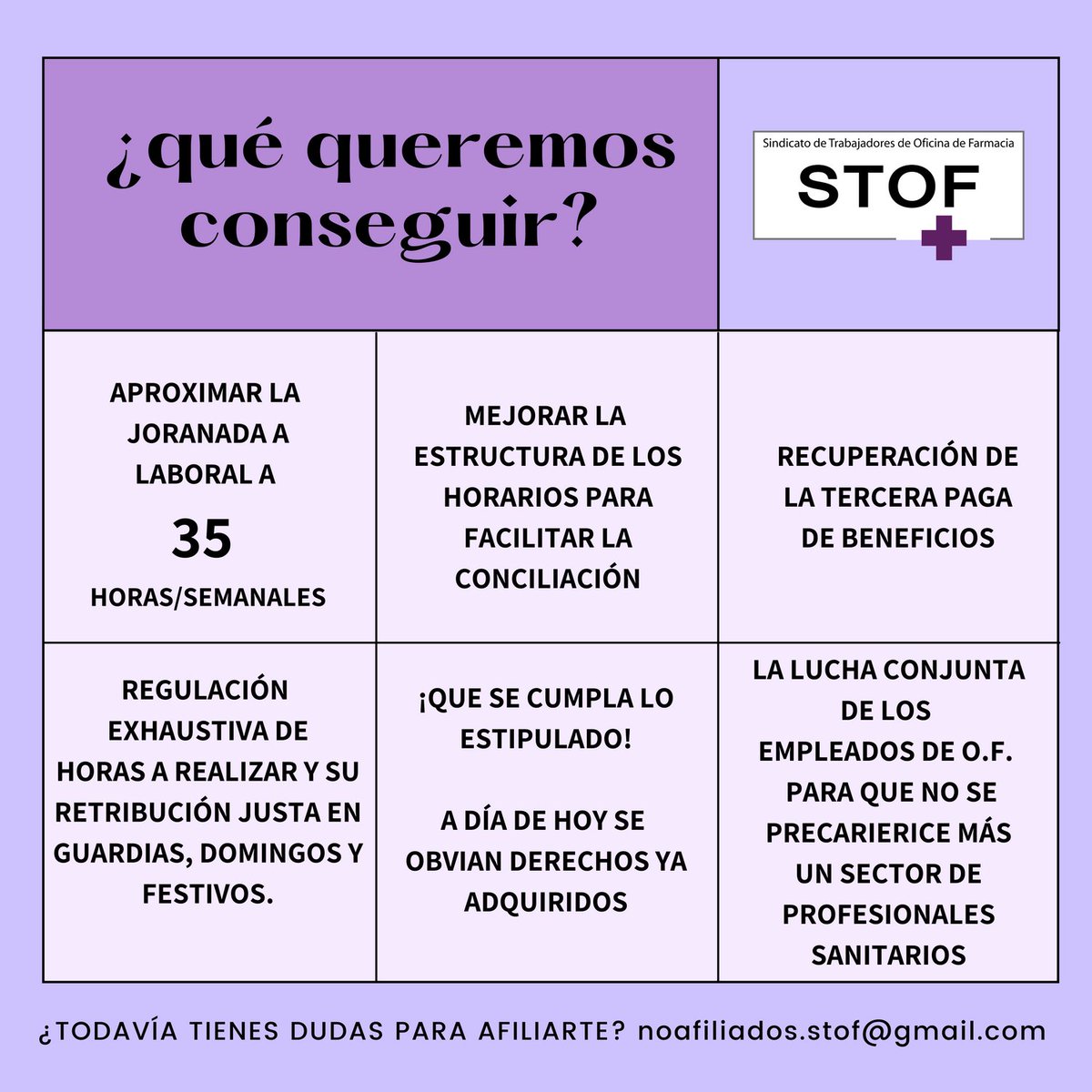 STOFsindicato's tweet photo. Sólo son puntos generales. Pero es muy importante no perder los objetivos ni la lucha que inició este proyecto.
#infoSTOF
Afíliate y colabora. Todos contamos en la lucha. https://t.co/lAZQyj64kJ