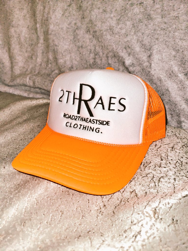 R2THAESCLOTHING's tweet photo. #ORANGE 🍊 X BLK LOGO:

OUR  #FLAVORTRUCKERHATS " IS A PURE 🌊 ₩AV€ 🌊🎯 #BIGR2021 #BIGRCOLLECTIONS

#ROAD2THAEASTSIDECLOTHING 
#EASTSIDEWAVES 
#R2THAESNEWS #R2THAESBRAND 
#ROAD2THAEASTSIDE #EASTLA #LOSANGELES #WATTS #EASTSIDETSUNAMIWAVES #EASTSIDEWAVESMOVEMENT https://t.co/VUImlop5VM
