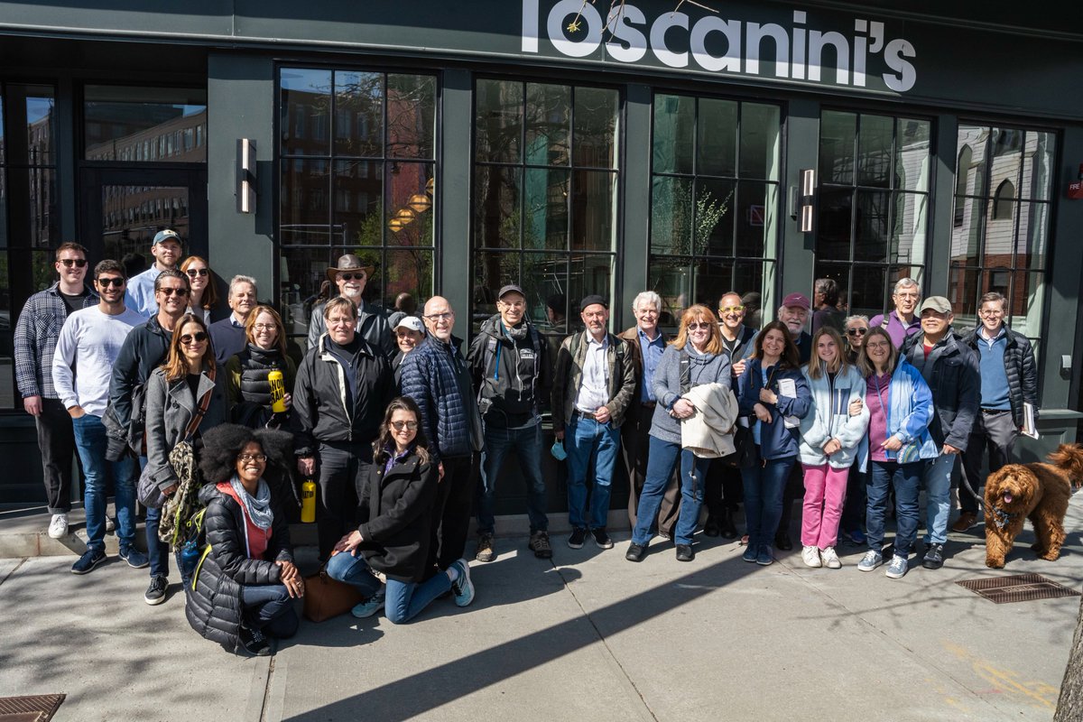 Amazing beta testers! Here's the group that participated in the first walk of the Innovation Trail on 4/30/22. (Yes, we rewarded them with <a href="/tosci/">Toscanini's</a>'s!) #innovation #boston #CambMA — Photo by <a href="/bengebo/">Ben Gebo</a>