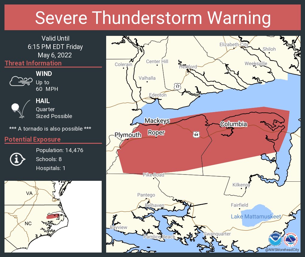 NWS Severe Tstorm on Twitter "Severe Thunderstorm Warning including