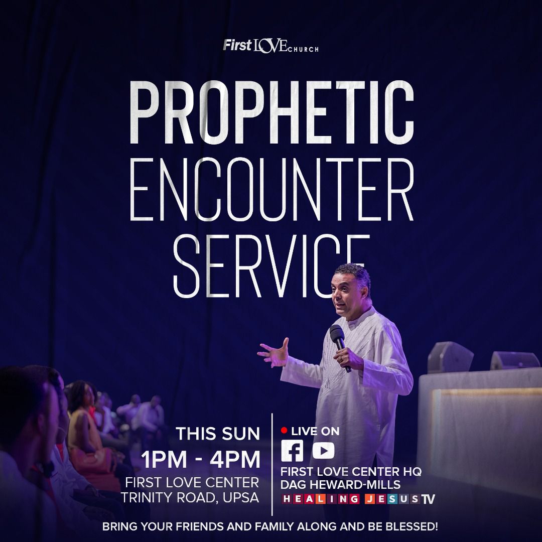Sunday is almost here, and so is your opportunity to praise, worship and get closer to God.

Stay connected and join us at the First Love Center for the Prophetic Encounter Service!

Come and be blessed!
#TheFirstLoveExperience