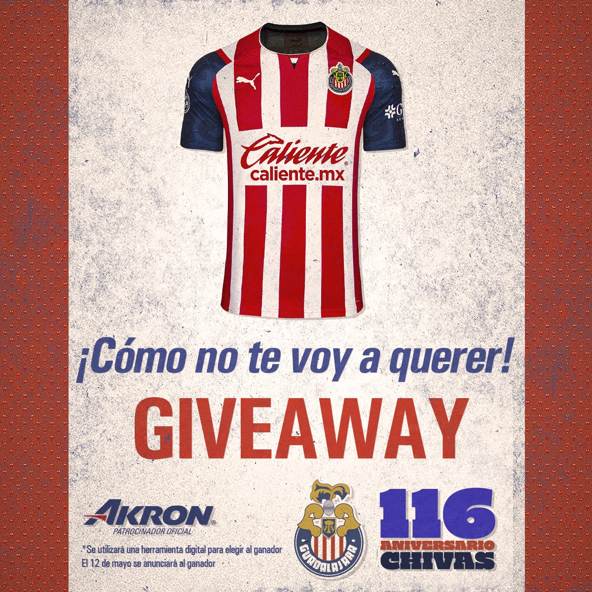Grupo_AKRON's tweet photo. Celebremos el 116 aniversario del Rebaño Sagrado. ¡Gánate una playera oficial y un kit AKRON!

Síguenos: @AKRONcom y @Chivas + ❤ y RT para difundir + Contesta este 🧵 con el nombre de uno de los jugadores que haya sido campeón de liga con el Guadalajara. https://t.co/cPY2k16Wtp
