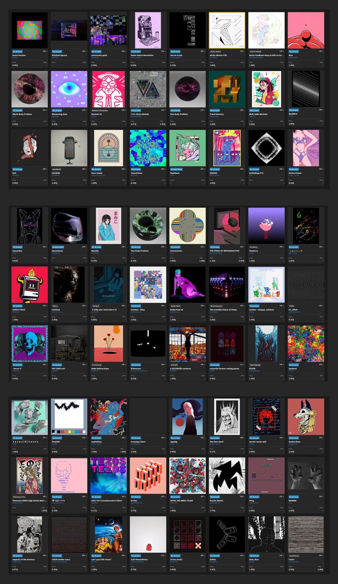 Collected over 80 pieces today! 💎
I love these events 🥰

Gonna get some rest now. GN folks! 🌃

#tezos4tezos